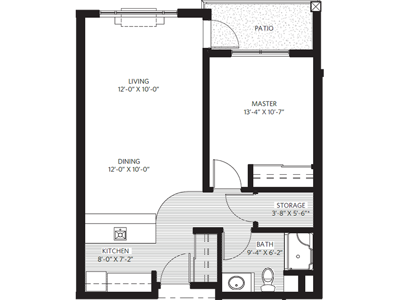 Parkwood Beechwood suite floor plan